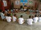 Alunos de escolas pblicas participam de oficina do projeto encontro de Capoiragem 